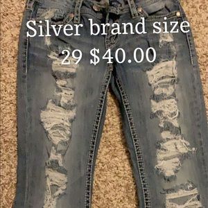 Silver jeans size 29